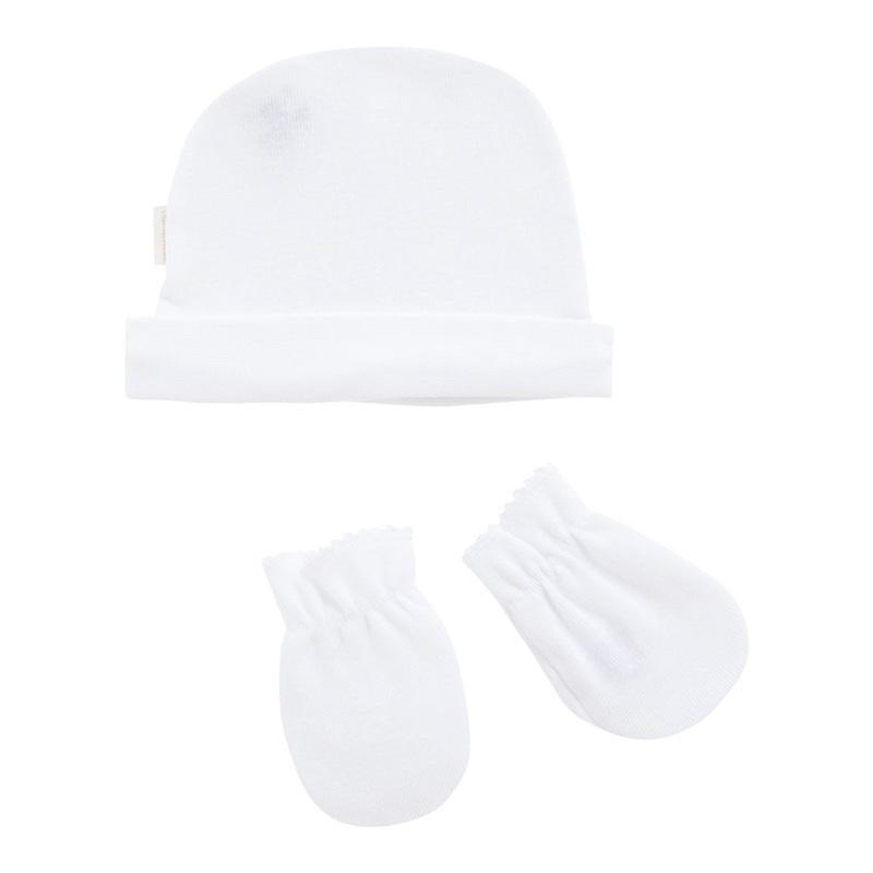 Cambrass Cap & Mittens 1018 White