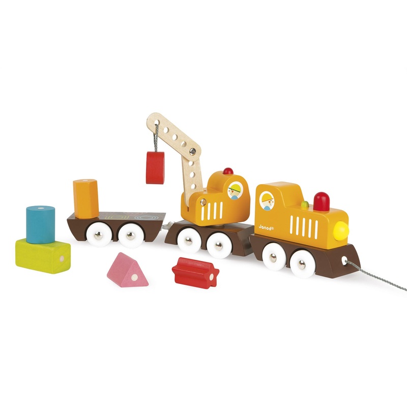 Janod Multi Colors Crane Train