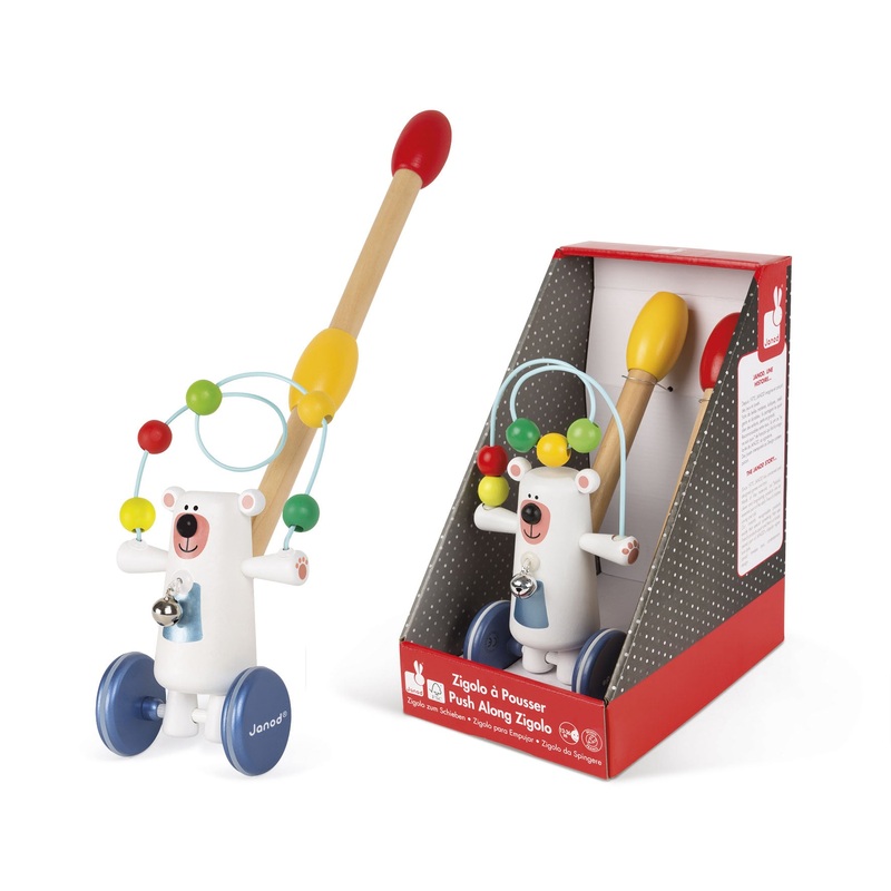 Janod Zigolos Push Along Bear