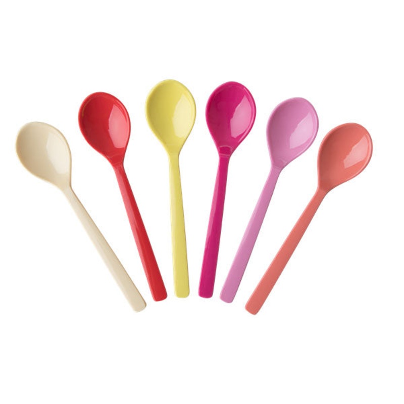 Rice DK 6 Melamine Teaspoons in Assorted Sunny Colors