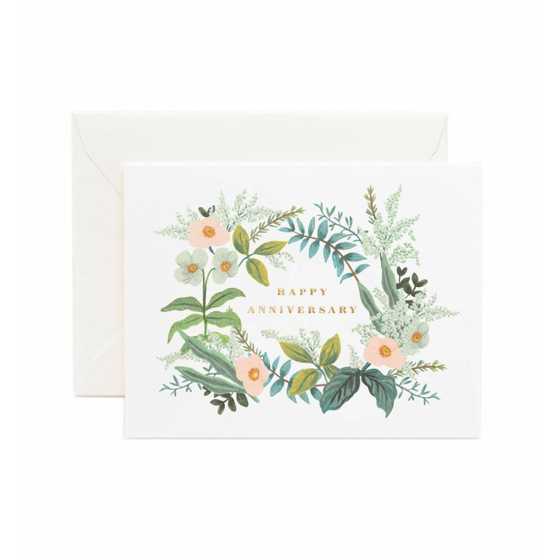 Rifle Paper Co Anniversary Bouquet Card