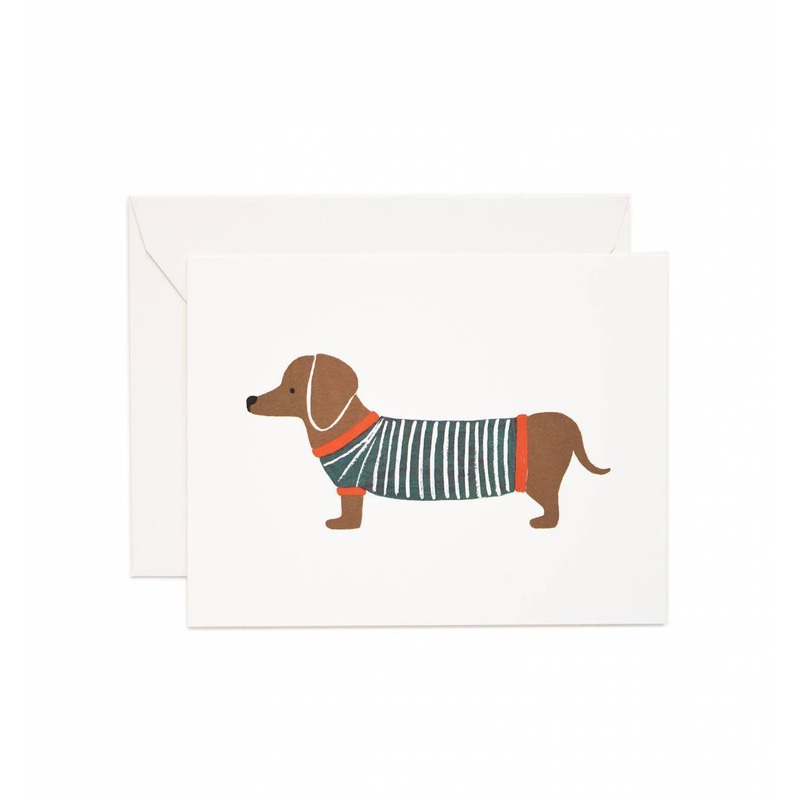 Rifle Paper Co Dachshund Card