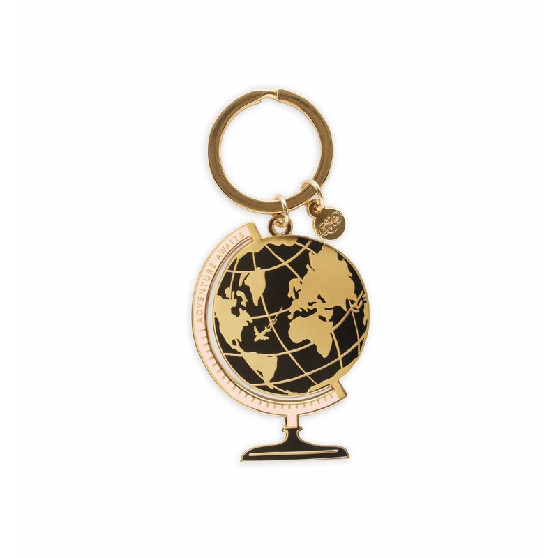 Rifle Paper Co Globe Enamel Keychain
