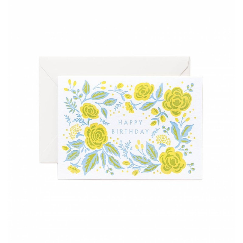 Rifle Paper Co Jardin Birthday 4bar Card