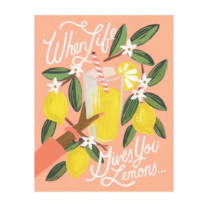Rifle Paper Co Lemons To Lemonade Print