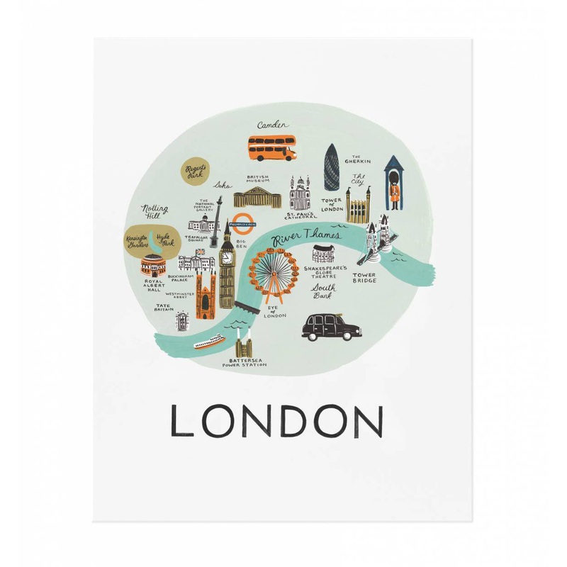 Rifle Paper Co London Map Print