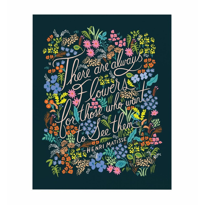 Rifle Paper Co Matisse Quote Print