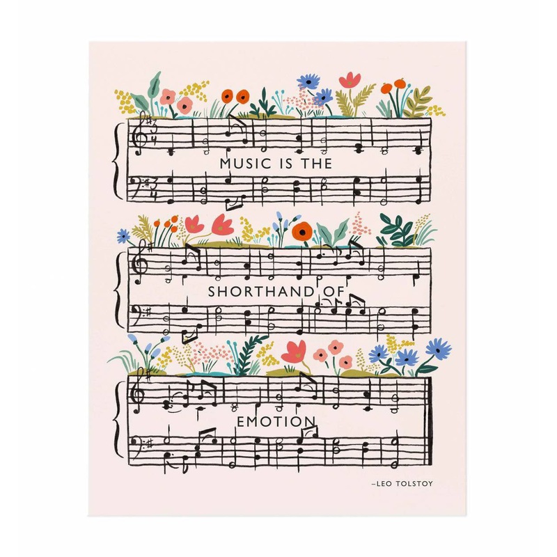 Rifle Paper Co Tolstoy Quote Art Print