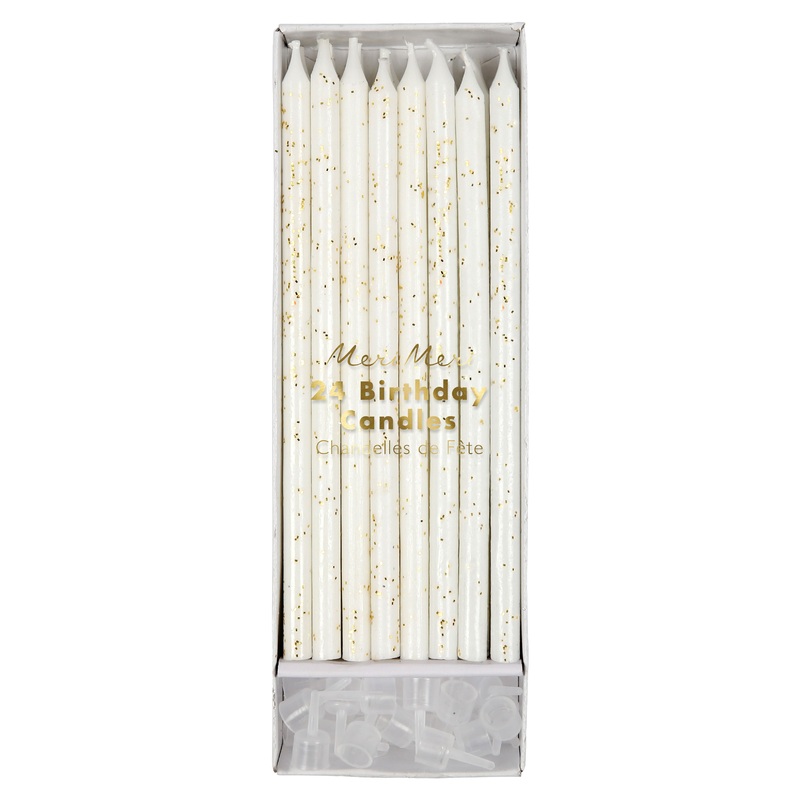 Candles Gold Glitter Birthday