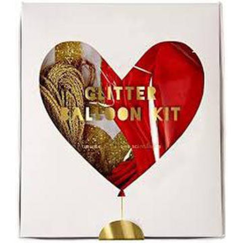Heart Glitter Balloon Kit