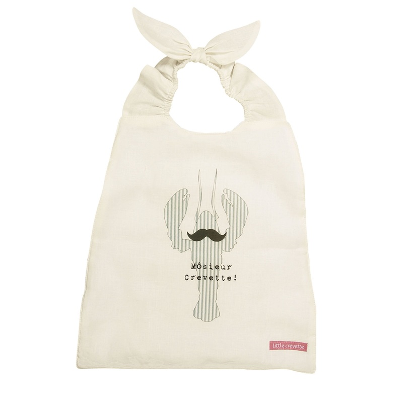 Little Crevette Elasticated Bib Mosieur Crevette