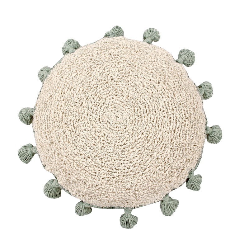 Lorena Canals Circle Green Machine Washable Cushion (Online Exclusive)