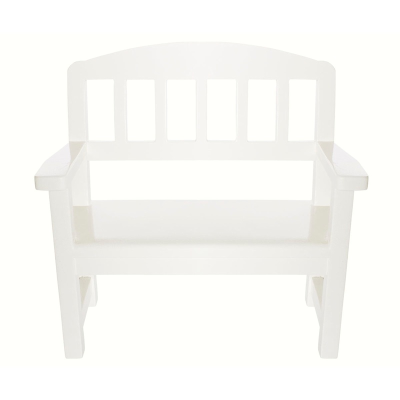 Maileg Wooden Bench Off White