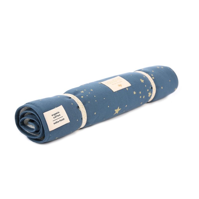 nobodinoz Changing Pad Nomad Gold Stella / Night Blue