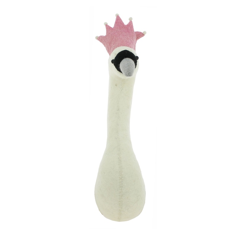 Fiona Walker England Swan Head with Crown Mini