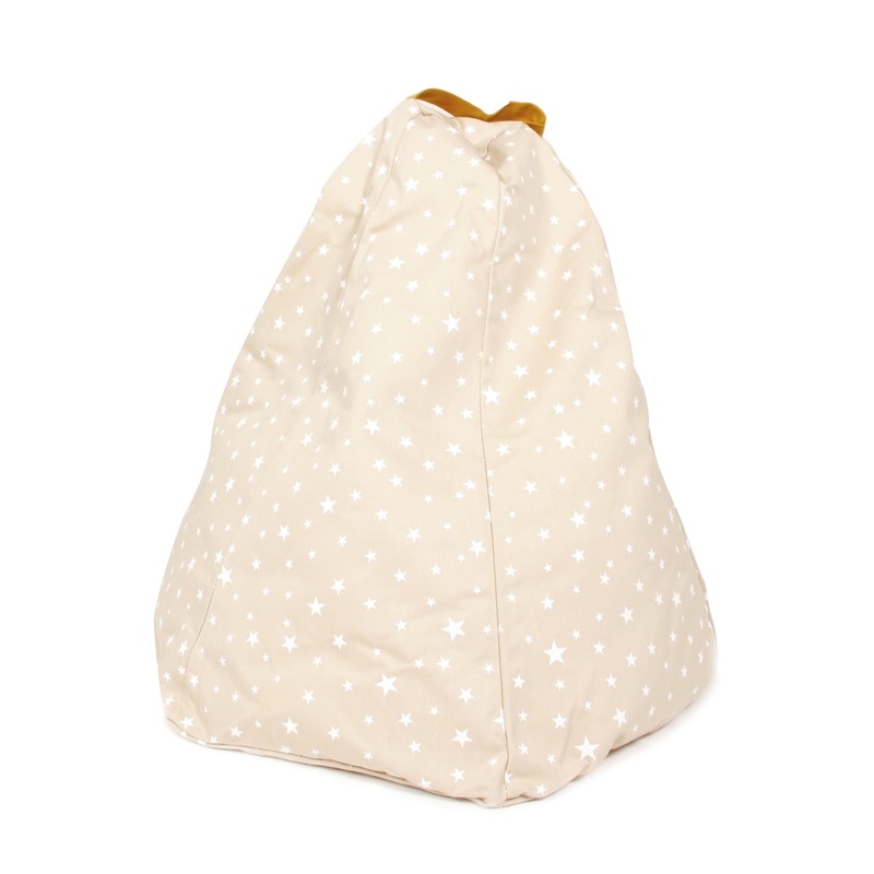 nobodinoz Beanbag Marrakech Sand White Stars