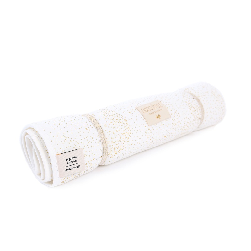 nobodinoz Changing Pad Nomad Gold Bubble/ White