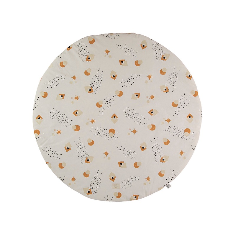 nobodinoz Full Moon Round Playmat Sunset Eclipse/ Natural