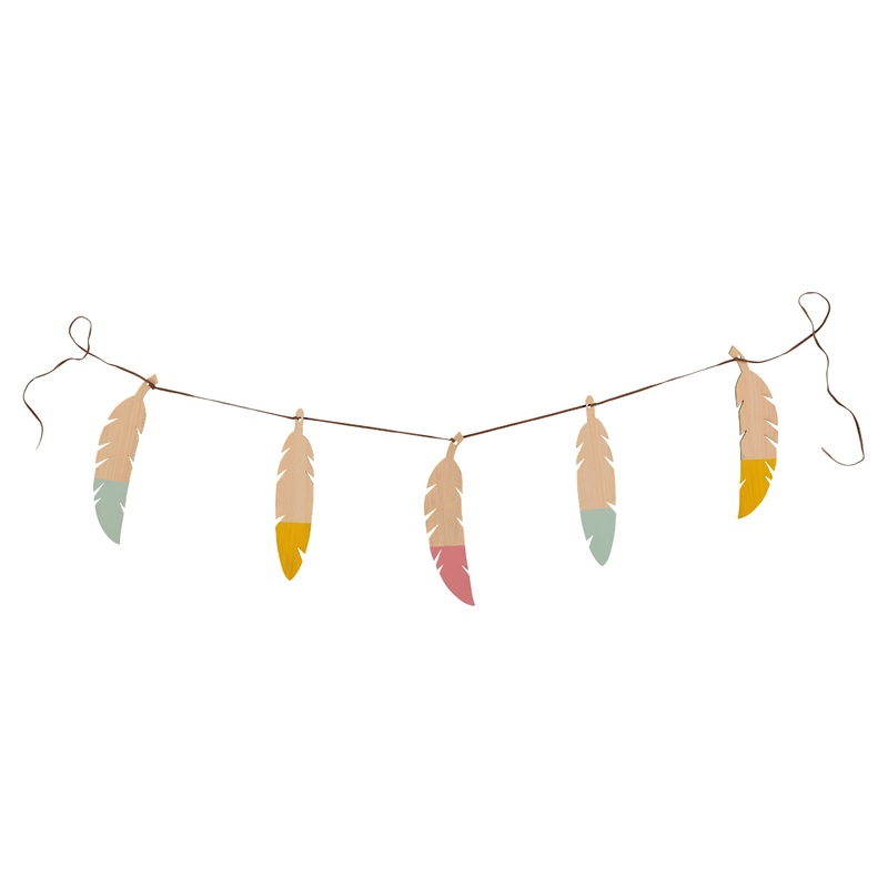 nobodinoz Garland Feathers Duo Green