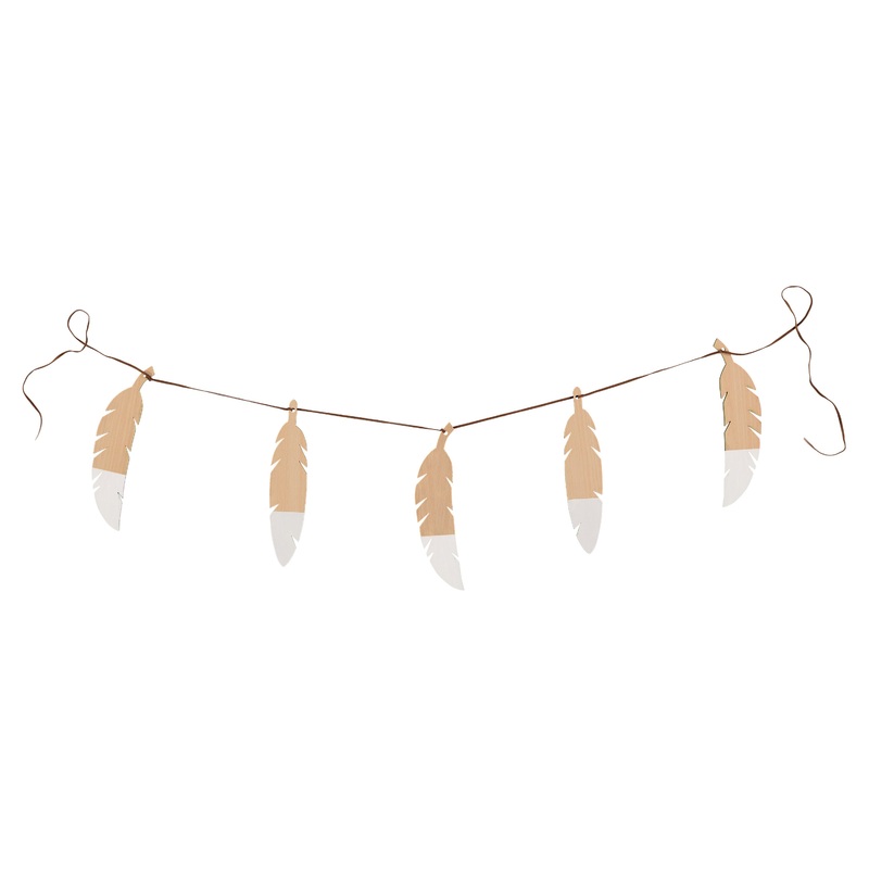 nobodinoz Garland Feathers Duo White