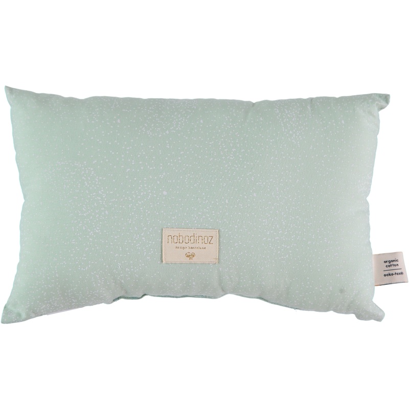 nobodinoz Laurel Cushion White Bubble/ Aqua
