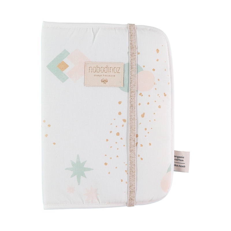 nobodinoz Poema Health Booklet A5 Aqua Eclipse/ White