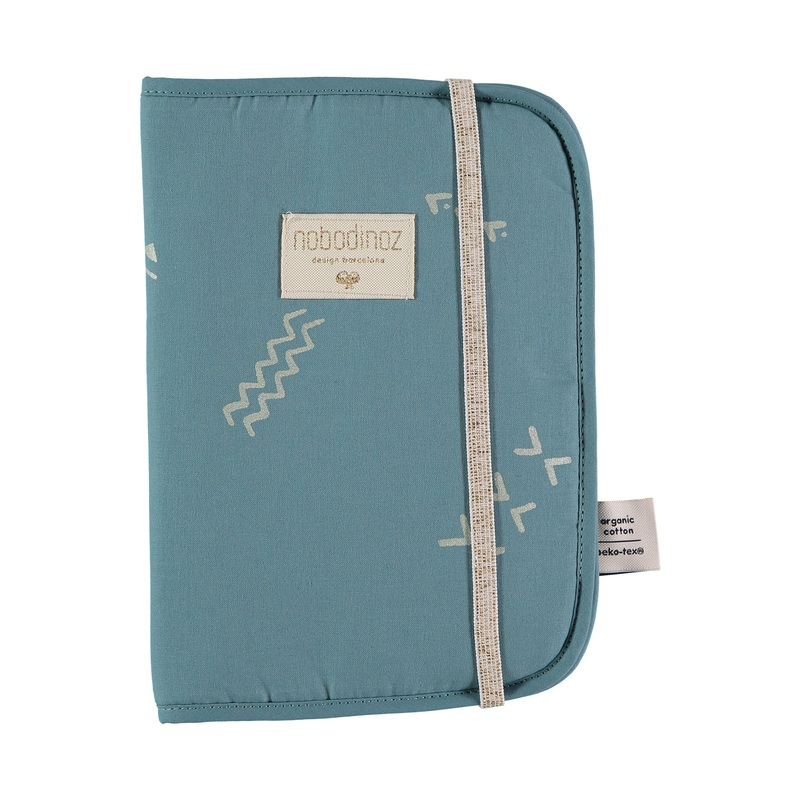 nobodinoz Poema Health Booklet A5 Gold Stella/ Magic Green