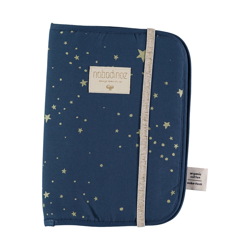 nobodinoz Poema Health Booklet A5 Gold Stella/ Night Blue