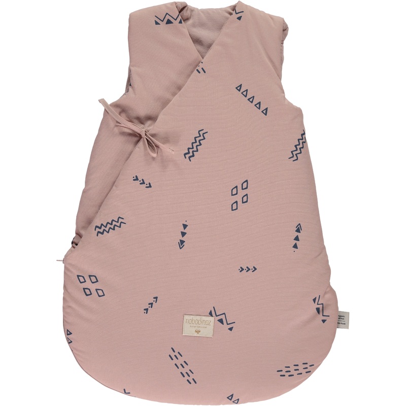 nobodinoz Sleeping Bag Cloud Blue Secrets/ Misty Pink