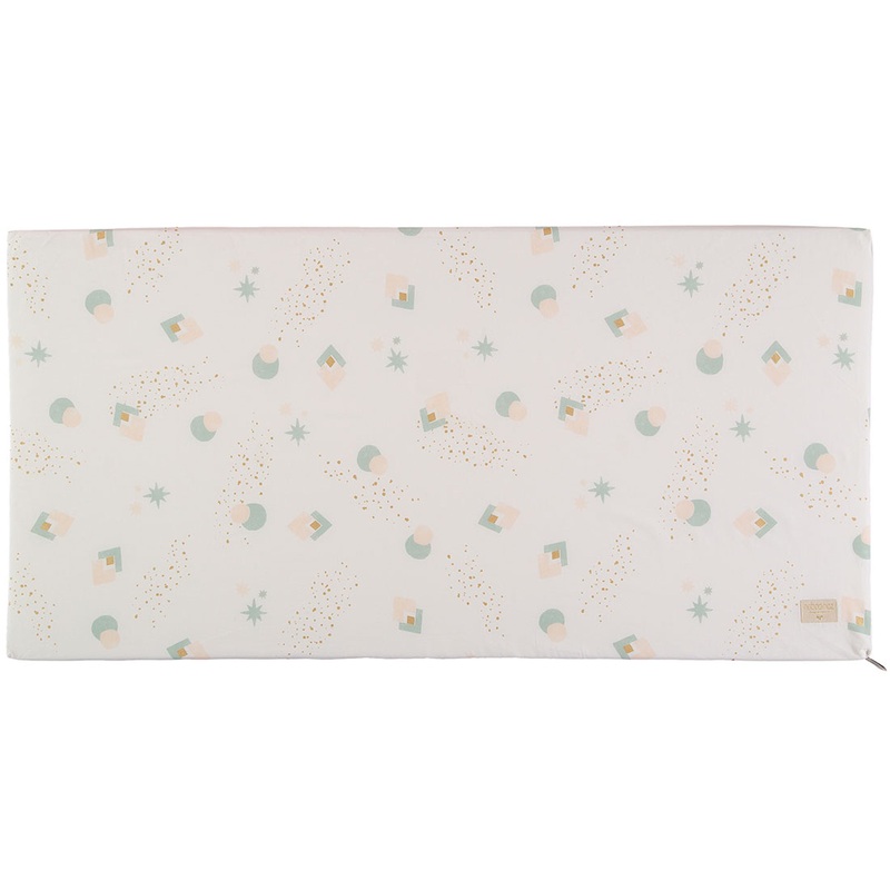 nobodinoz St Barth Mattress Aqua Eclipse/ White