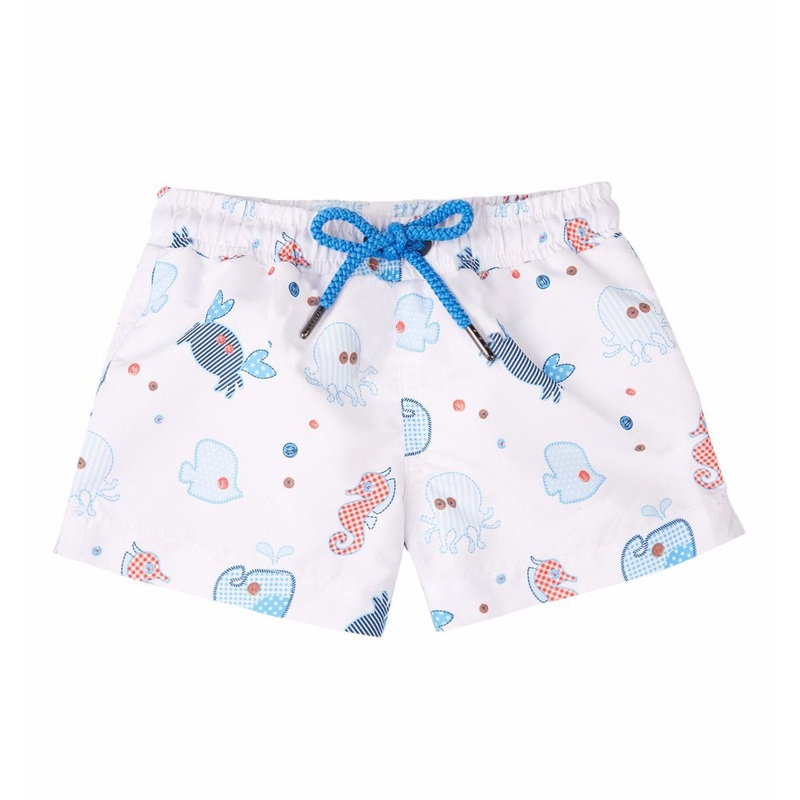 Sunuva Baby Boys Swim Short Sea Patchwork Blue