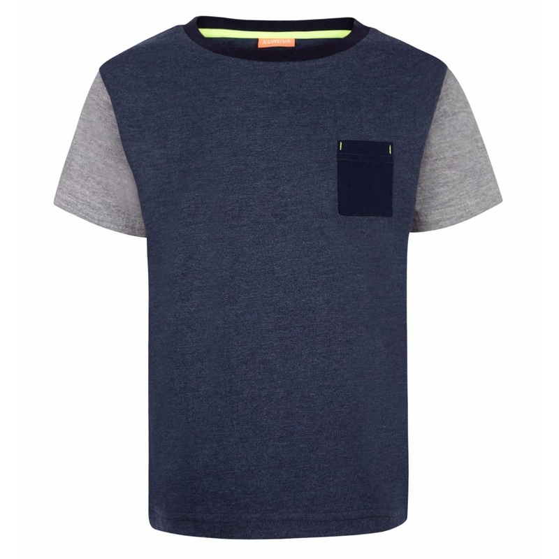 Sunuva Boys Colourblock T-Shirt Navy