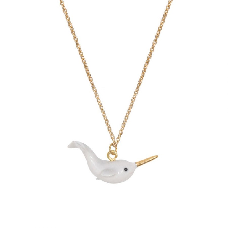 A Mini Penny Mini Narwhal Chain Necklace
