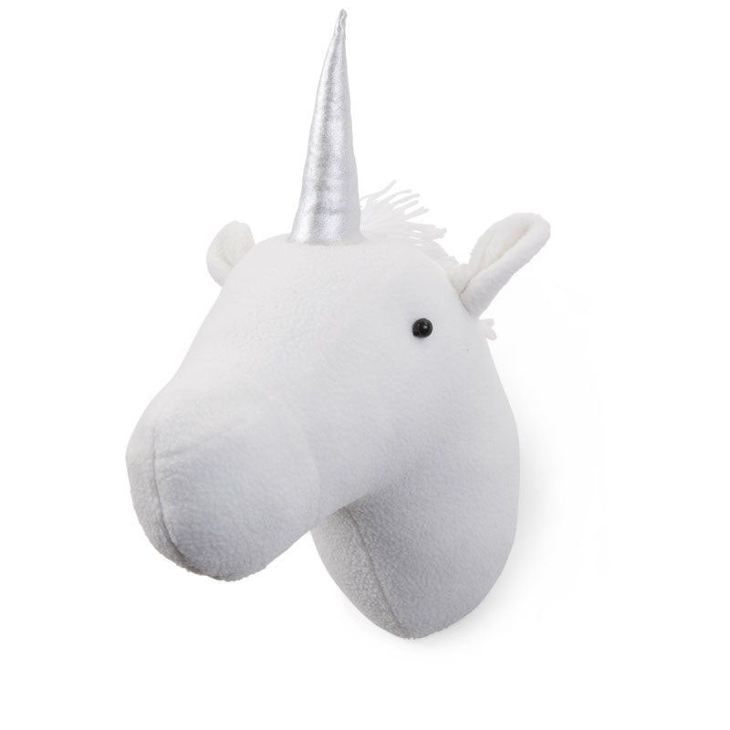 Childhome Felt Unicorn White Head Wall Deco