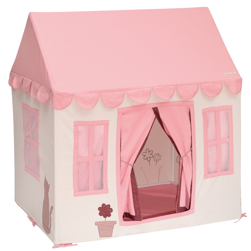 Moulin Roty Large Pink Children Cotton Playhouse Set
