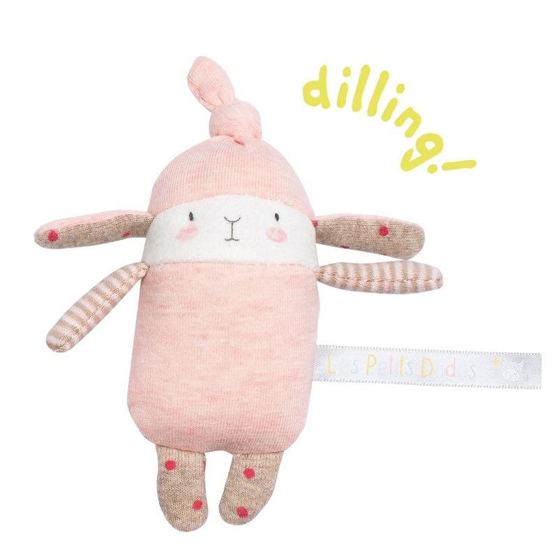 Moulin Roty Tiny Rattle Pink