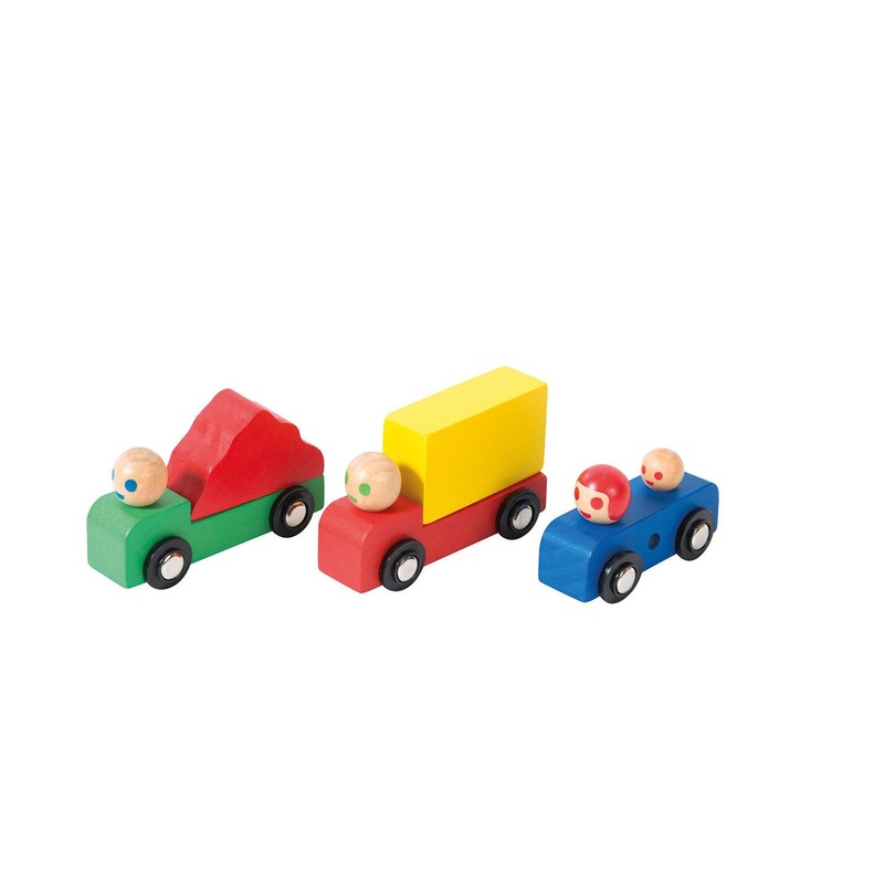 Moulin Roty Wooden Cars Set of 3