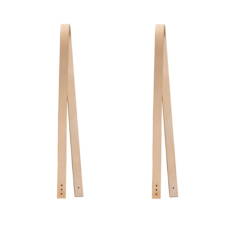 Oliver Furniture Wood Leather Strap for Wood Cushion 2pcs