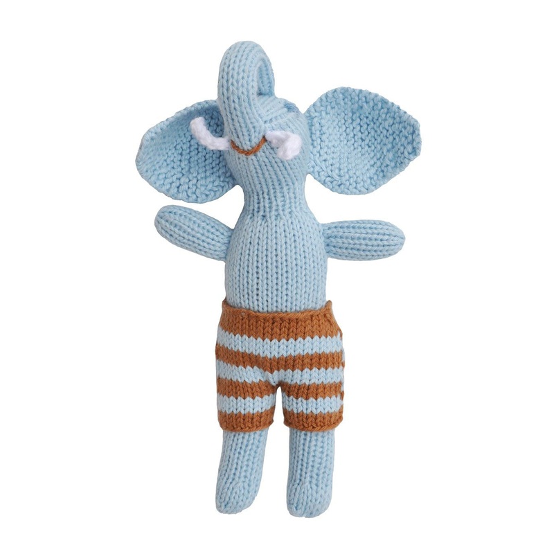 Blabla Kids Rattles Original Animals - Elephant Boy