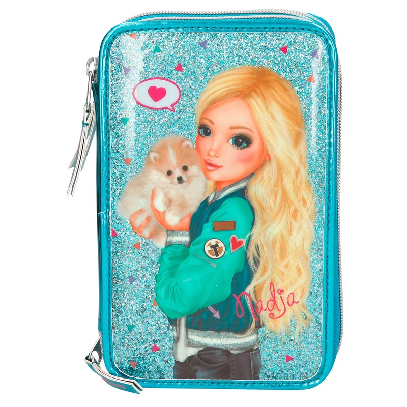 Depesche Topmodel Filled Pencil Case Triple Friends Turquoise