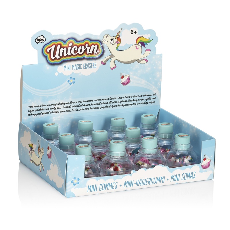 NPW Unicorn Mini Eraser Pot