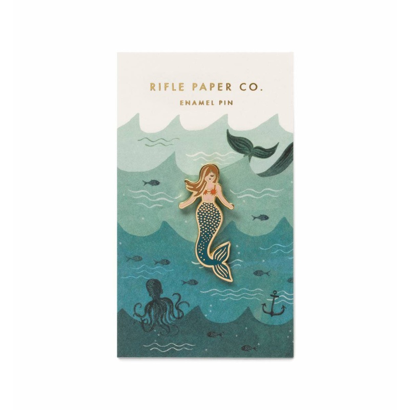 Rifle Paper Co Mermaid Enamel Pin