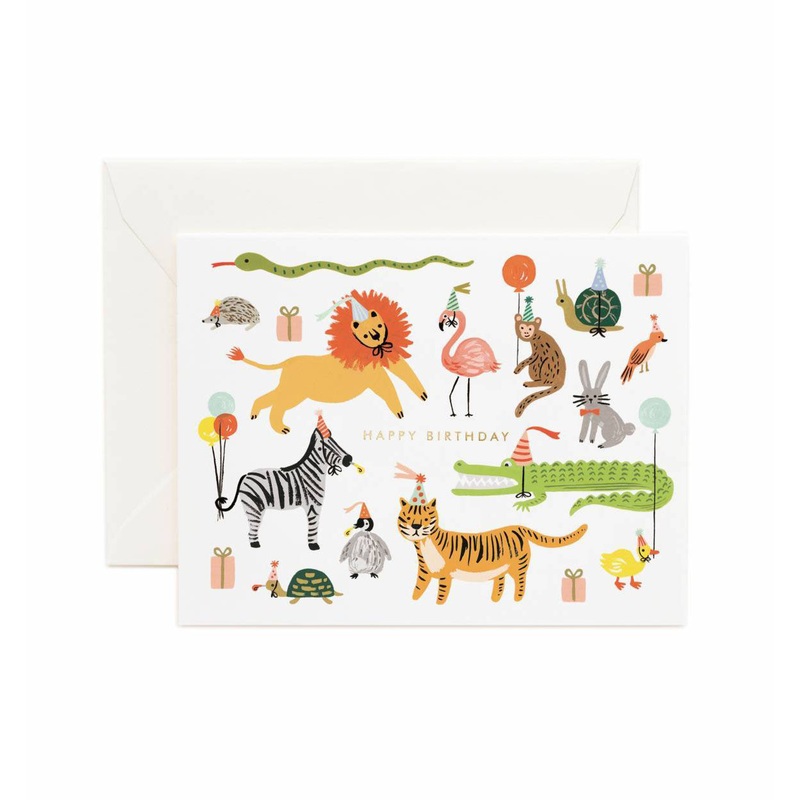 Rifle Paper Co Party Animals Birthday Card