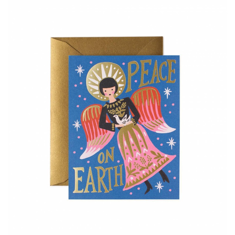 Rifle Paper Co Peace On Earth Angel Card