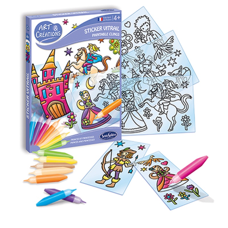 Sentosphre Stickers Vitrail Petits Princes