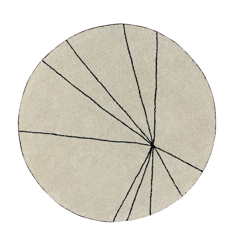 Lorena Canals Trace Beige Machine Washable Cotton Rug