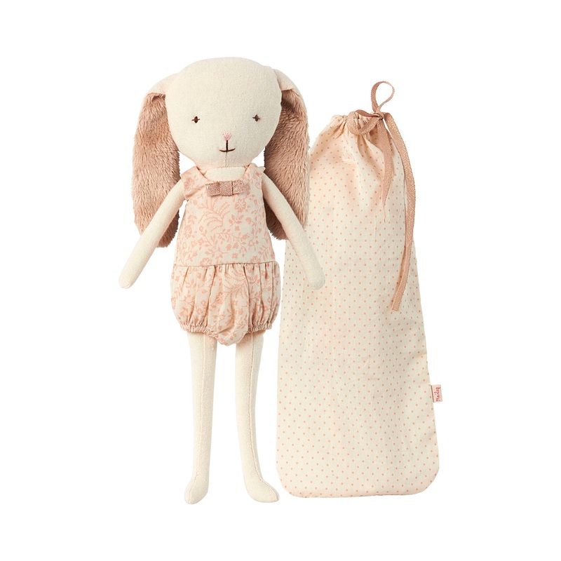 Maileg Bunny Bell in Bag Rose