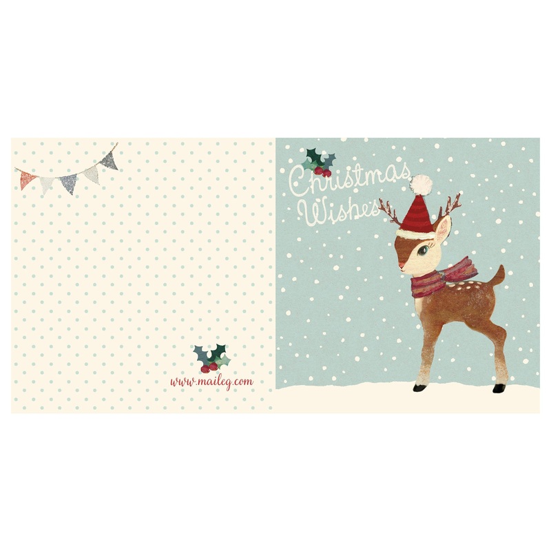 Maileg Double Card Bambi