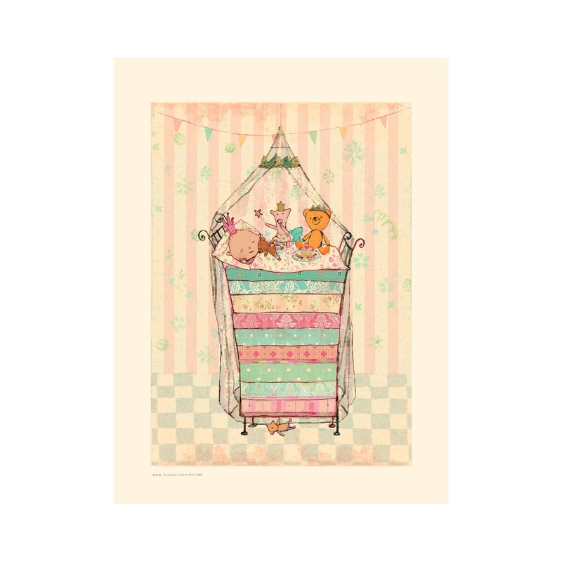 Maileg Poster Princess on the Pea Plakat