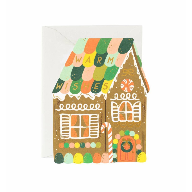 Rifle Paper Co Boxed Set of Gingerbread House Card